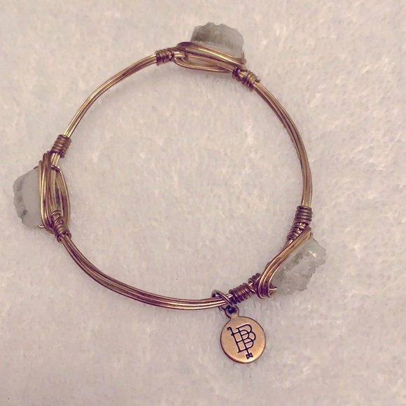 Bourbon & Bowties crystal druzy bangle bracelet